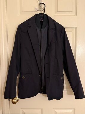 Ted Baker Navy Lightweight Shirt Jacket